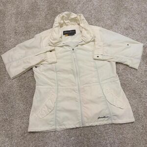 Vintage Eddie Bauer Travex Lightweight Jacket | Cream | Large